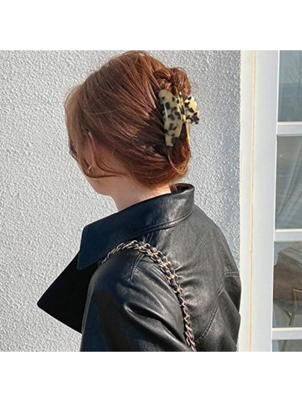 2 Pack Large Tortoise Shell Hair Claw Clips - Nonslip Jaw Clips for Thick Hair